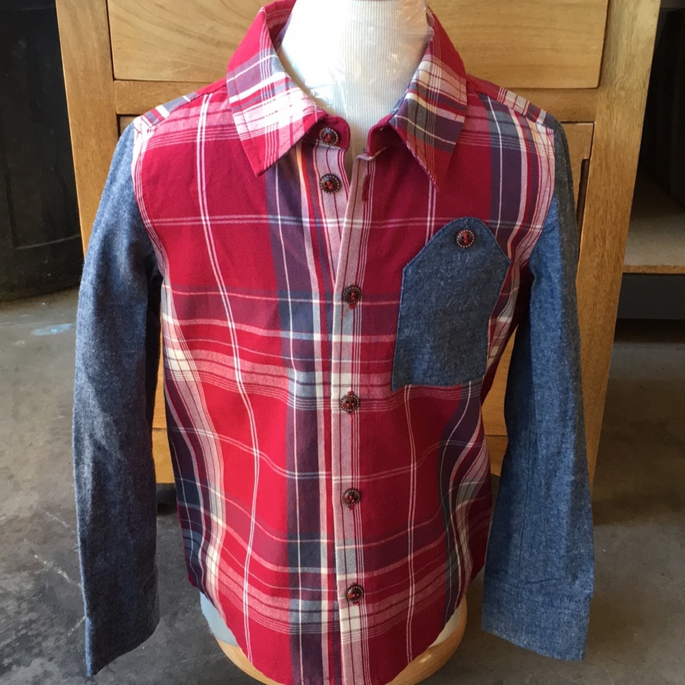 Boys fashion long sleeve shirt